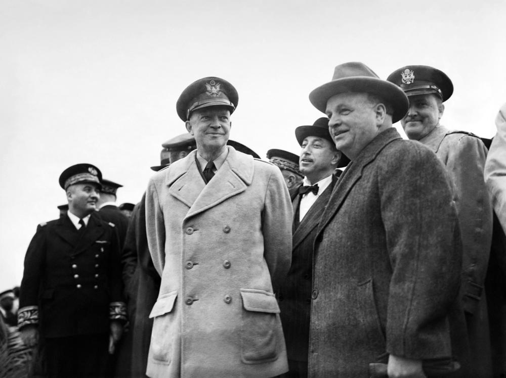 Dwight Eisenhower, seen here in France in 1951, was the first supreme allied commander of NATO