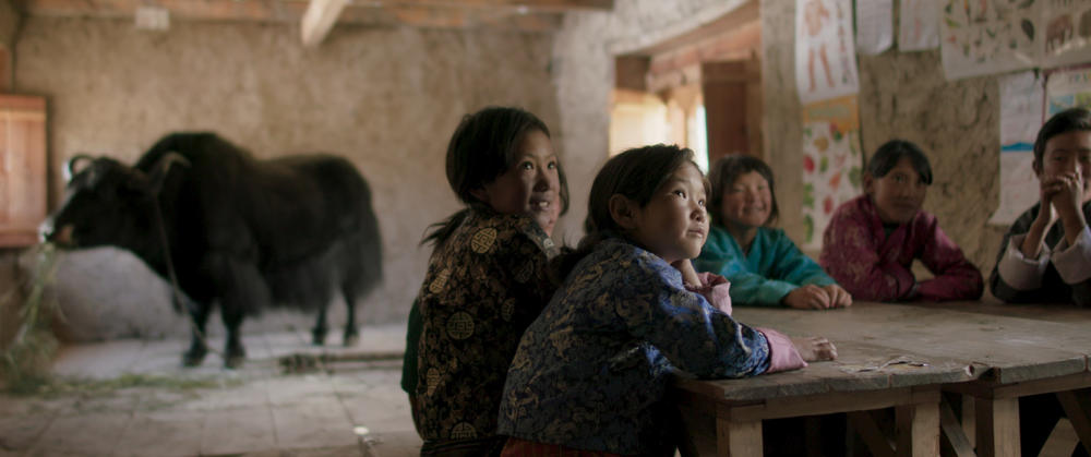 The titular yak from <em>Lunana: A Yak in the Classroom.</em>
