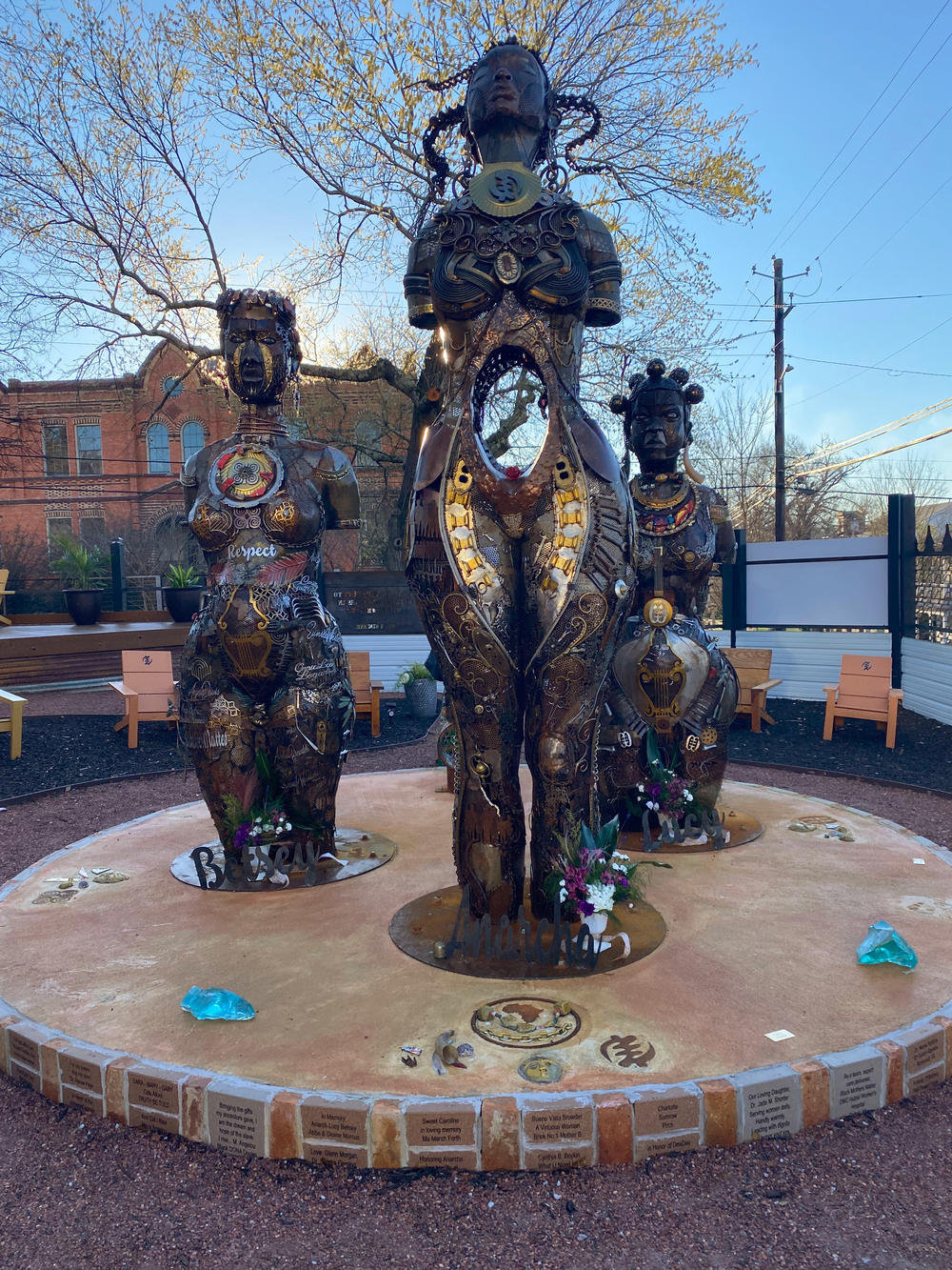 Mothers of Gynecology, a statue honoring enslaved Black women who were unwilling subjects in experiments that resulted in medical advances, was created  by Michelle Browder in Montgomery, Ala.
