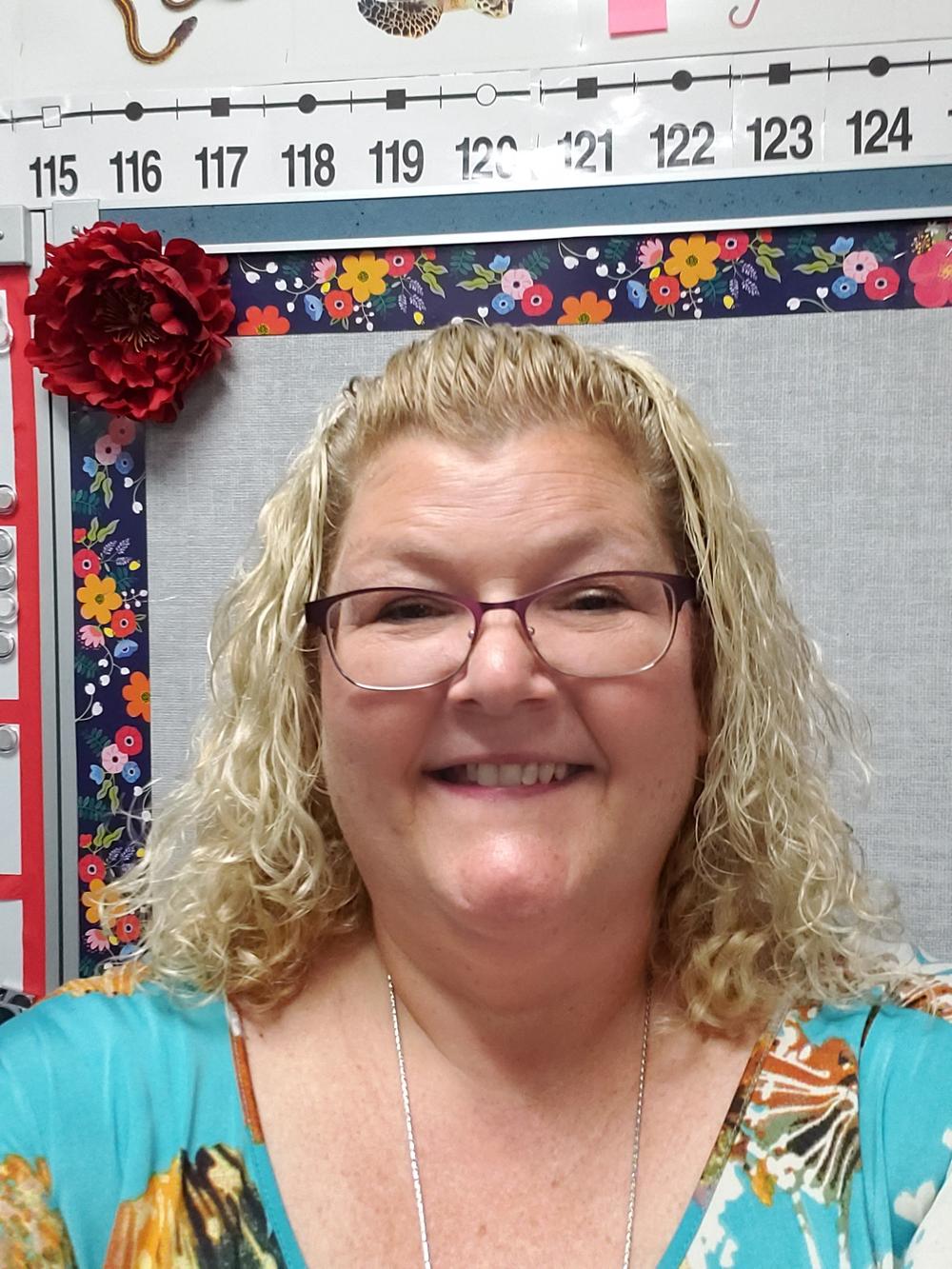 Paula Stephens teaches first grade at Eisenhower Elementary School in Clearwater, Fla. 