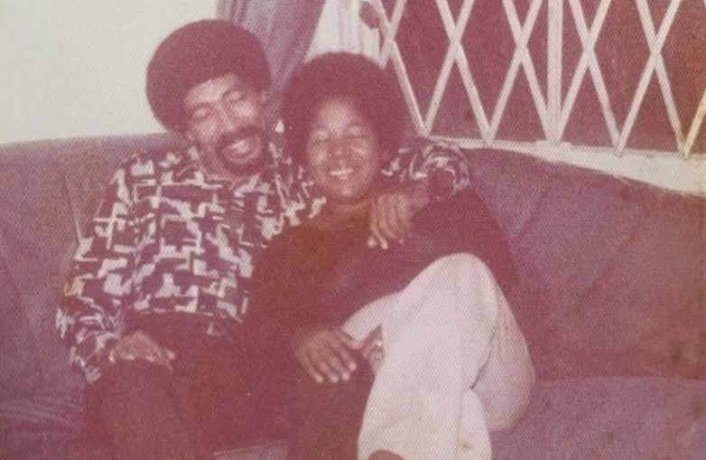 Suley's parents in Washington Heights, Manhattan, 1975.