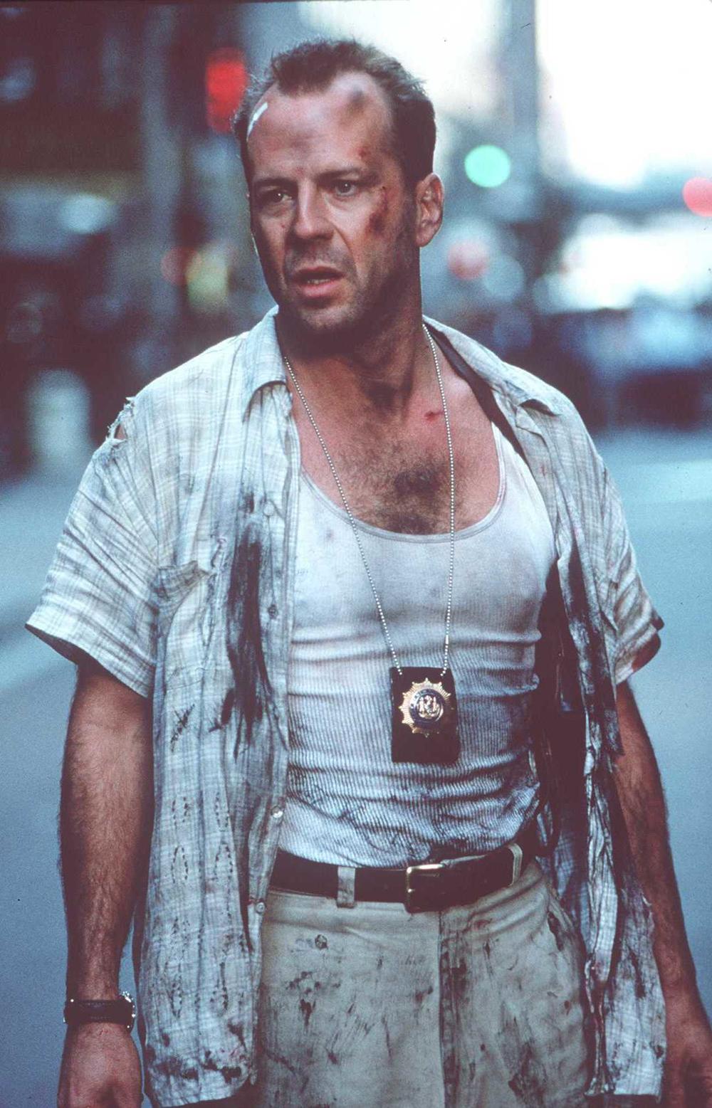 Bruce Willis in <em>Die Hard With a Vengeance</em>, out 1995.