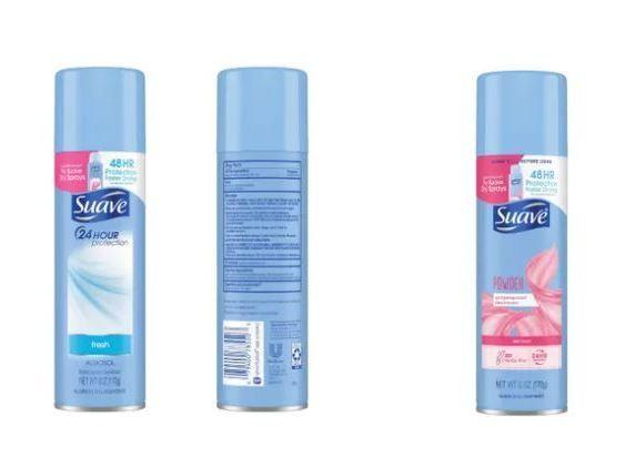 Unilever is recalling two Suave 24-Hour Protection Aerosol Antiperspirants after finding elevated levels of benzene in some product samples.