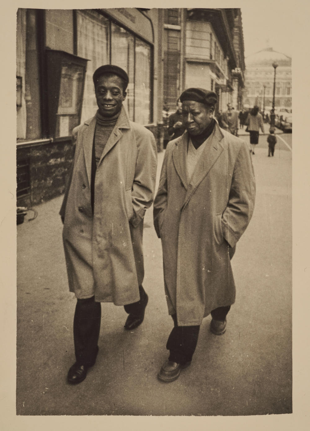 James Baldwin and Beauford Delaney, Paris, circa 1960.