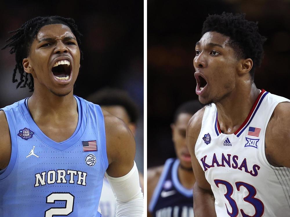 Left to right: Caleb Love and David McCormack