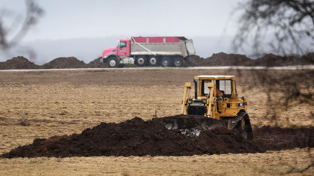 Land is prepared for the disposal of nearly 3 million chickens after avian influenza was recently discovered at a commercial egg operation near Palmyra, Wis.