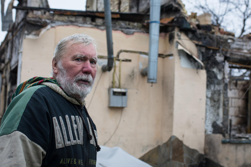 Bucha resident Volodymyr Avramov, 72, says he and his daughter watched as Russian soldiers shot his son-in-law in the head.