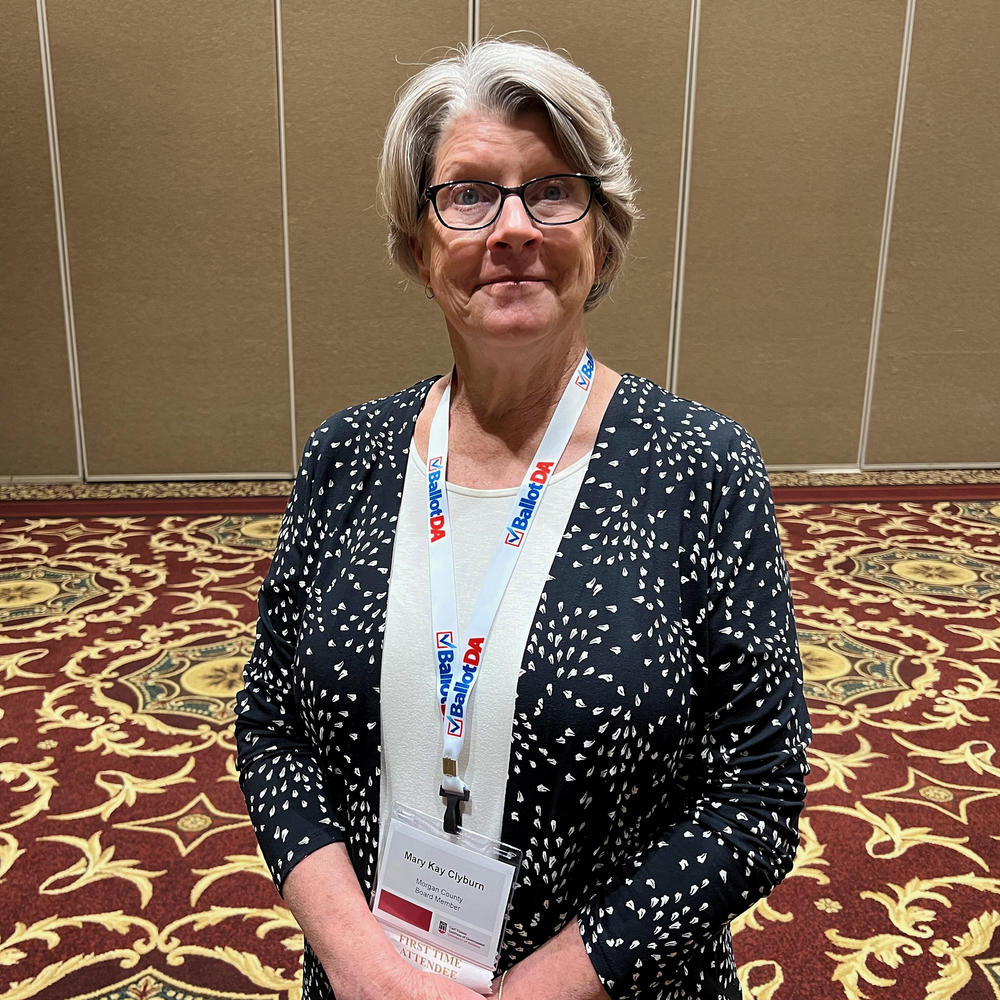 Former teacher Mary Kay Clyburn is a new election board member in Georgia's Morgan County.
