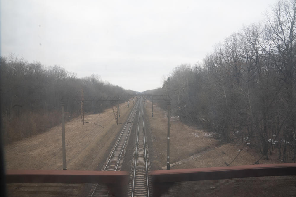 A view from the overnight train on the way to Kyiv in March.