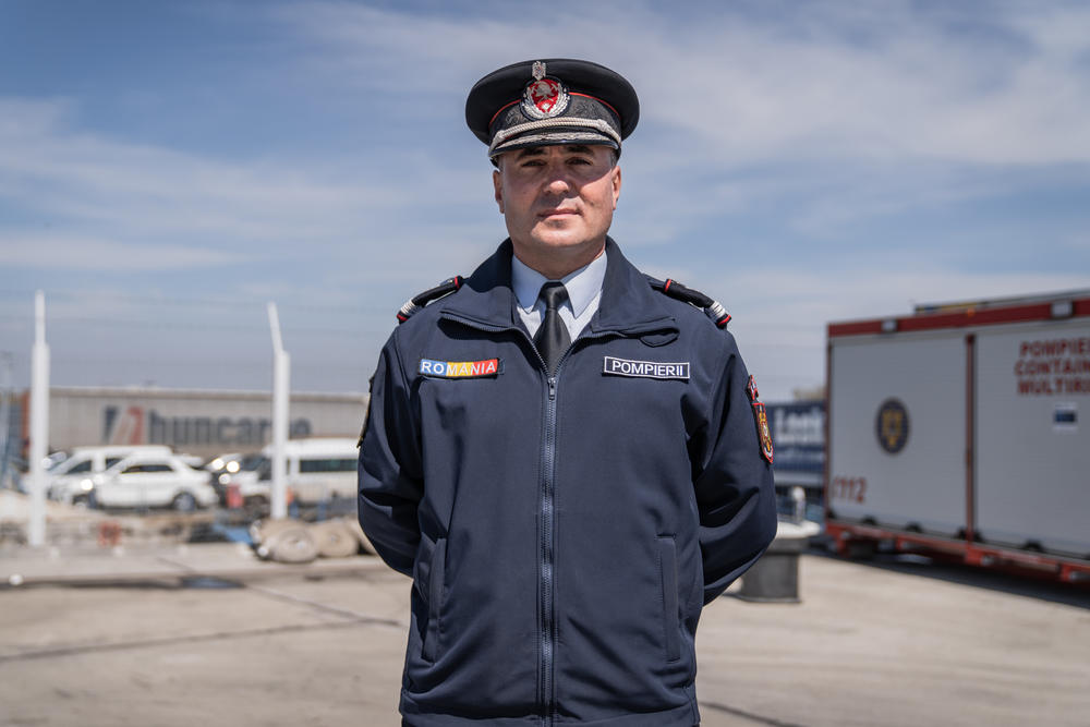 Daniel Petrov is the chief inspector at Tulcea County's Emergency Situations Inspectorate. He has been coordinating the emergency services response at the Isaccea, Romania, border crossing.