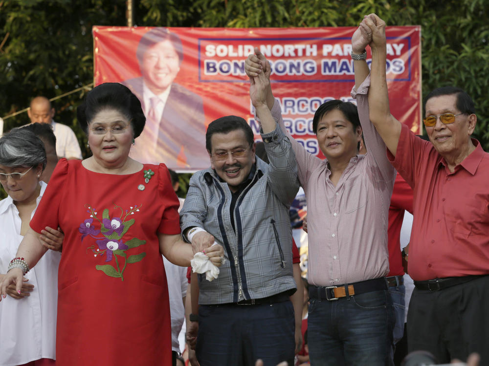 Imelda Marcos endorses her son Ferdinand 