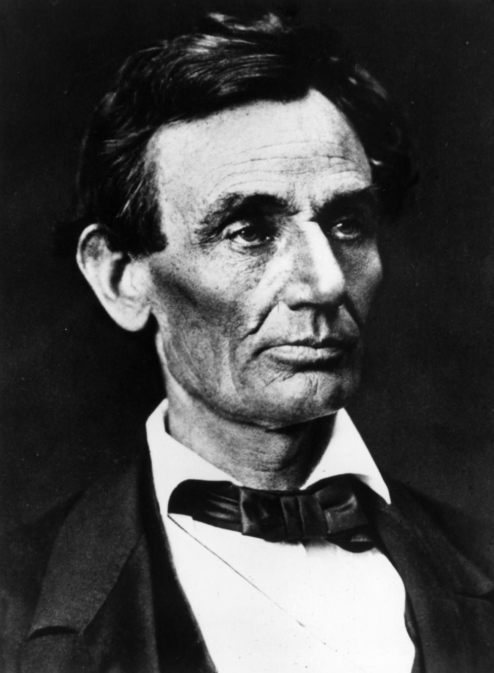 President Abraham Lincoln in 1860.