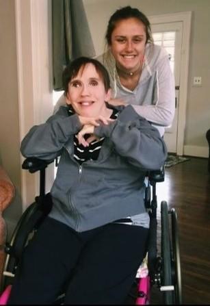 Kristy Barrett with her niece Kendall Barrett in 2017.