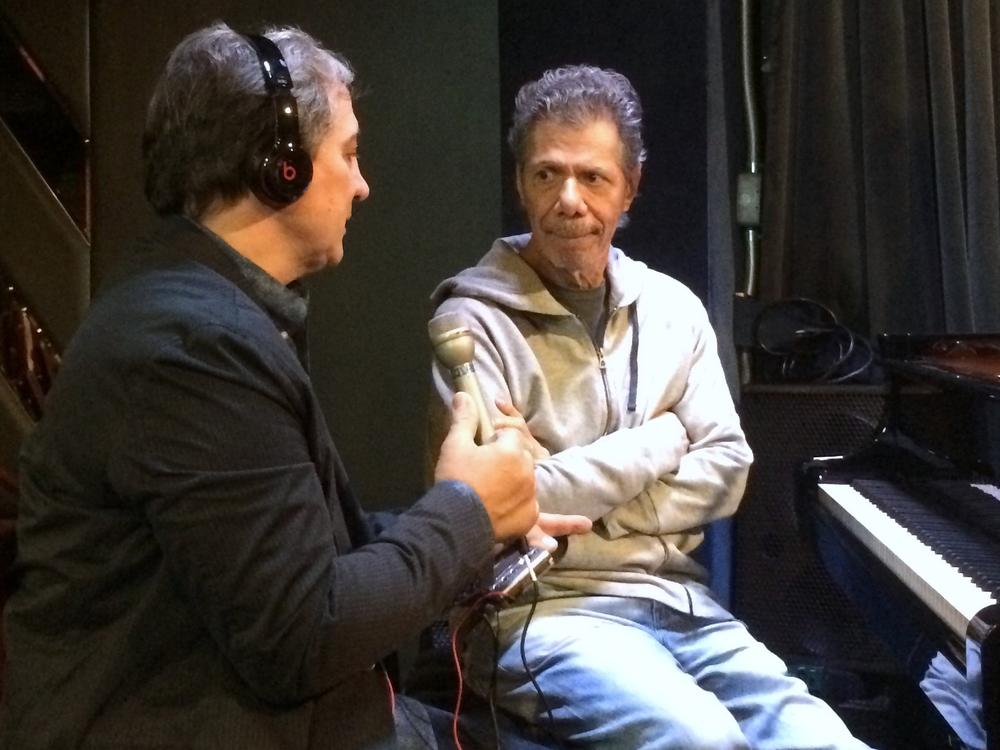 Tom Vitale and Chick Corea at the Blue Note in 2016.