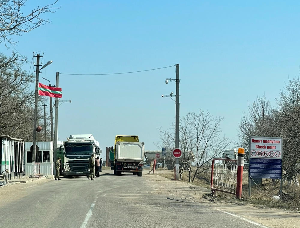 A border crossing between the Moldovan farming village of Dorotcaia and Trans-Dniester, a Russian-speaking unrecognized breakaway state which is home to 1,500 Russian troops.