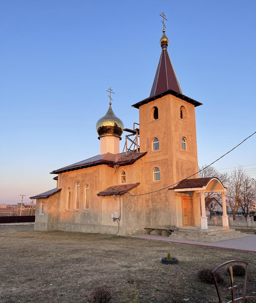 A church in the Moldovan farming village of Dorotcaia near the border with Trans-Dniester, a Russian-speaking unrecognized breakaway state which is home to 1,500 Russian troops.