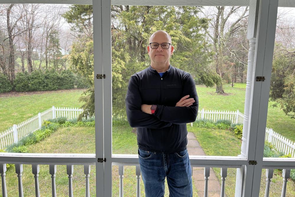 James French, a Montpelier Foundation board member and chair of the Montpelier Descendants committee, pictured at his family home in Orange, Va.