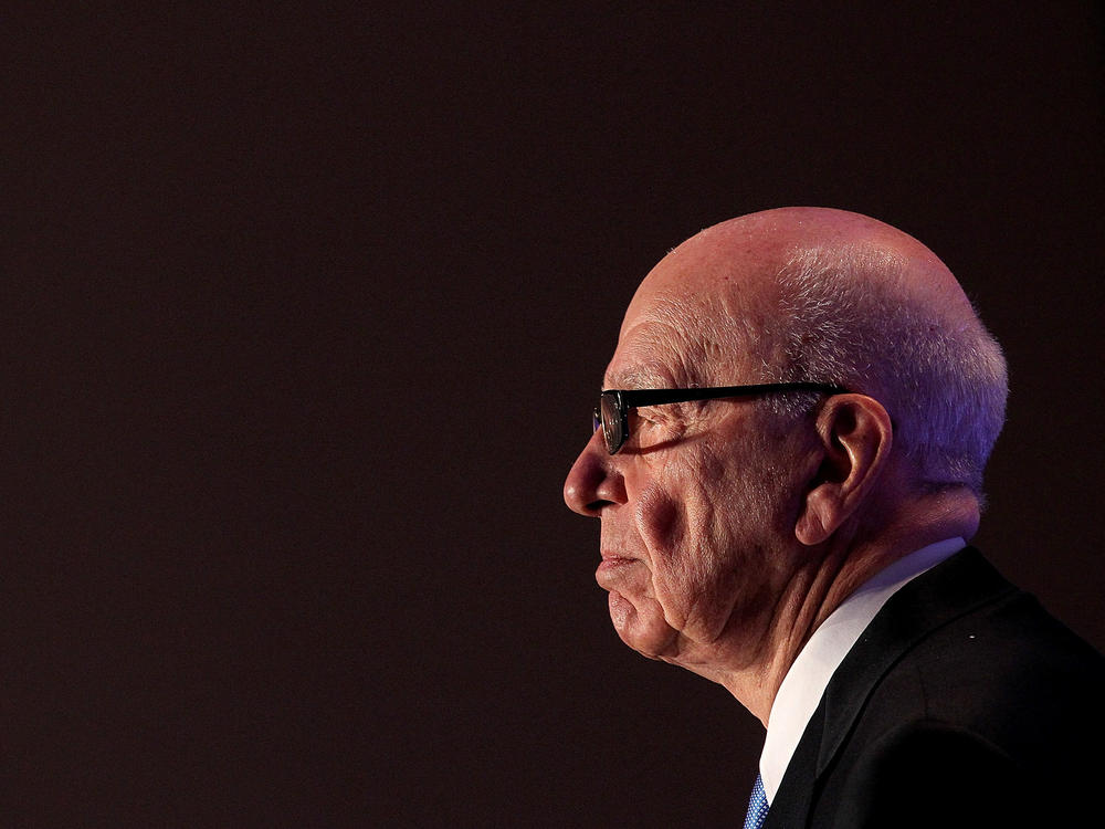 Rupert Murdoch speaks in San Francisco in 2011. Murdoch's media empire has included News Corp, Fox News, Fox Sports, 21st Century Fox, HarperCollins,<em> The New York Post</em> and <em>The</em> <em>Wall Street Journal.</em>