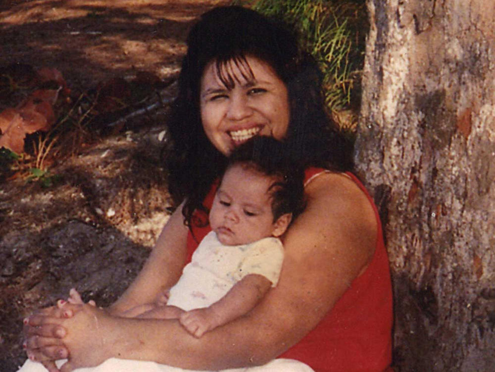 In an undated photo, Melissa Lucio is pictured with one of her young children.