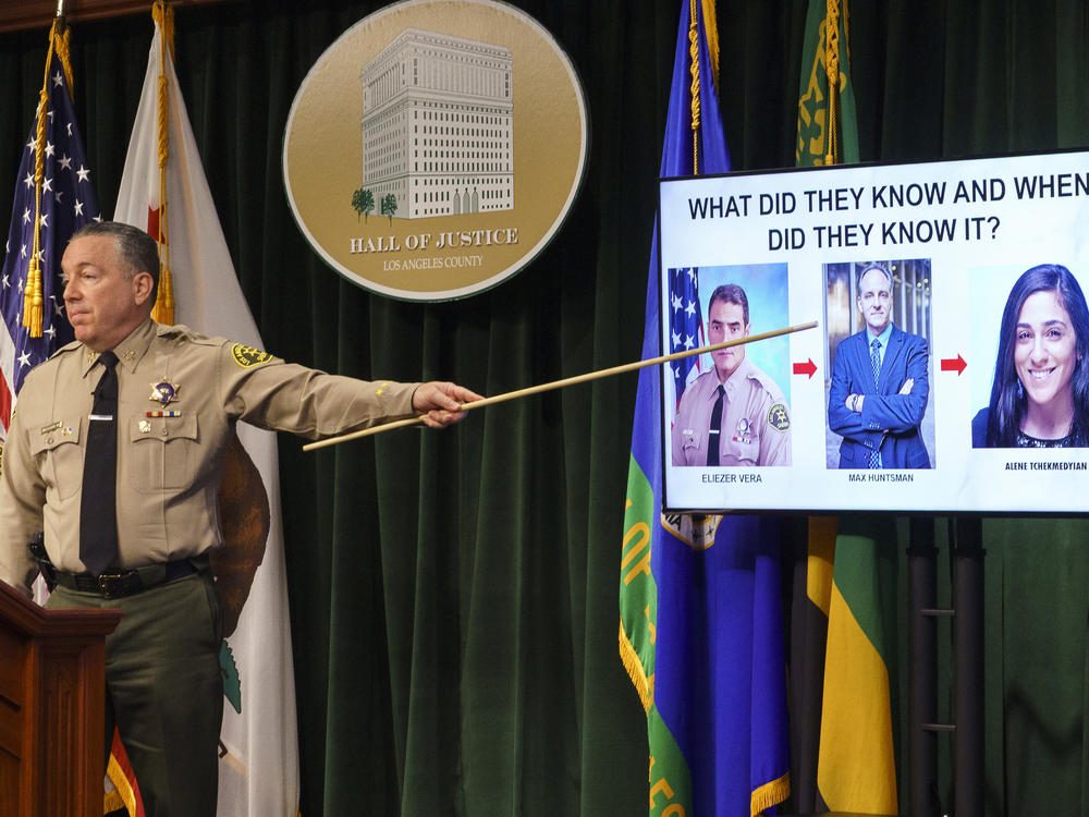 Los Angeles County Sheriff Alex Villanueva disputed allegations that he orchestrated the cover-up of an incident where a deputy knelt on a handcuffed inmate's head last year.
