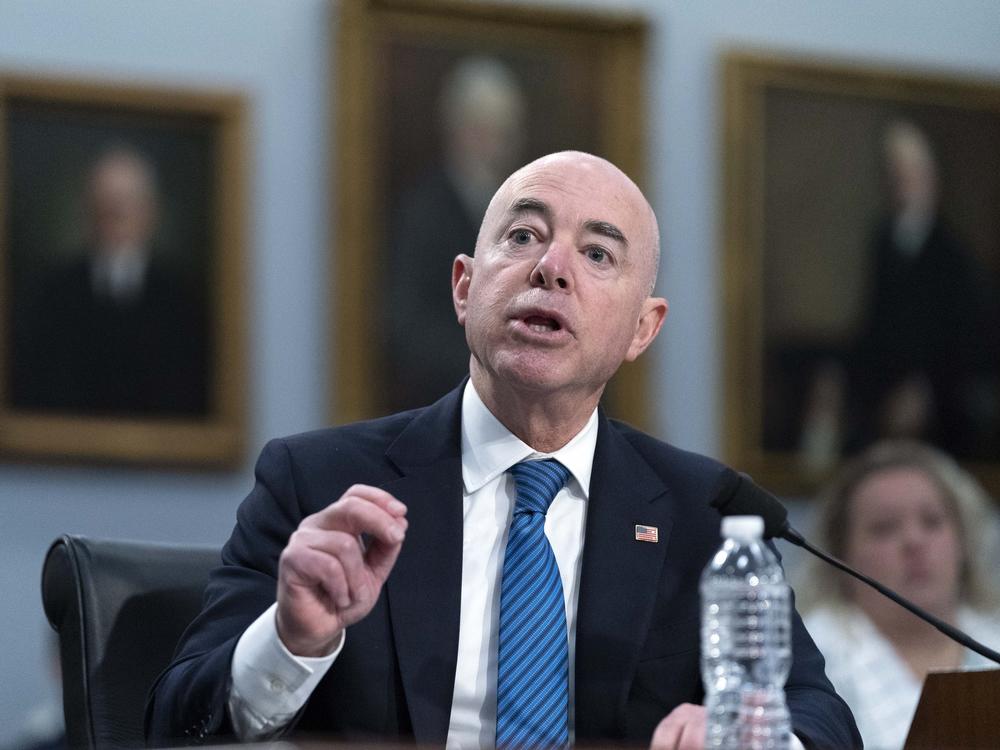 Secretary of Homeland Security Alejandro Mayorkas testifies in front of the House Homeland Security Committee on Wednesday. The secretary is expected to face more heated partisan questioning in a hearing Thursday morning.