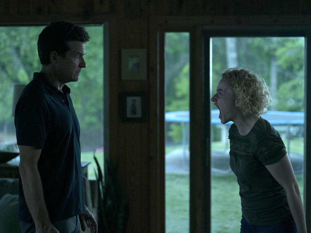 Jason Bateman as Marty Byrde and Julia Garner as Ruth Langmore in season 4, episode 7, where we last left them.