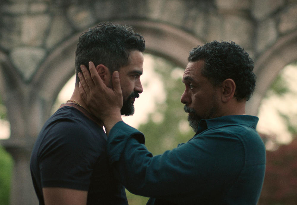 Alfonso Herrera as Javi Elizonndro and Felix Solis as Omar Navarro in part one of the fourth season.