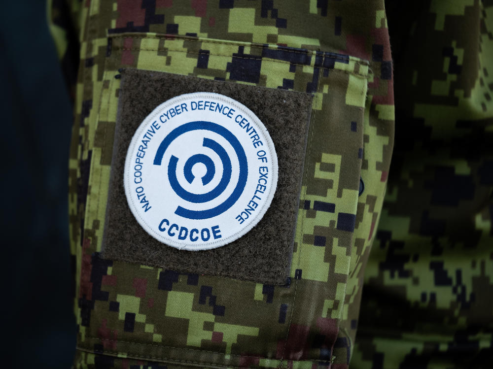 A patc on Col. Jaak Tarien's uniform.