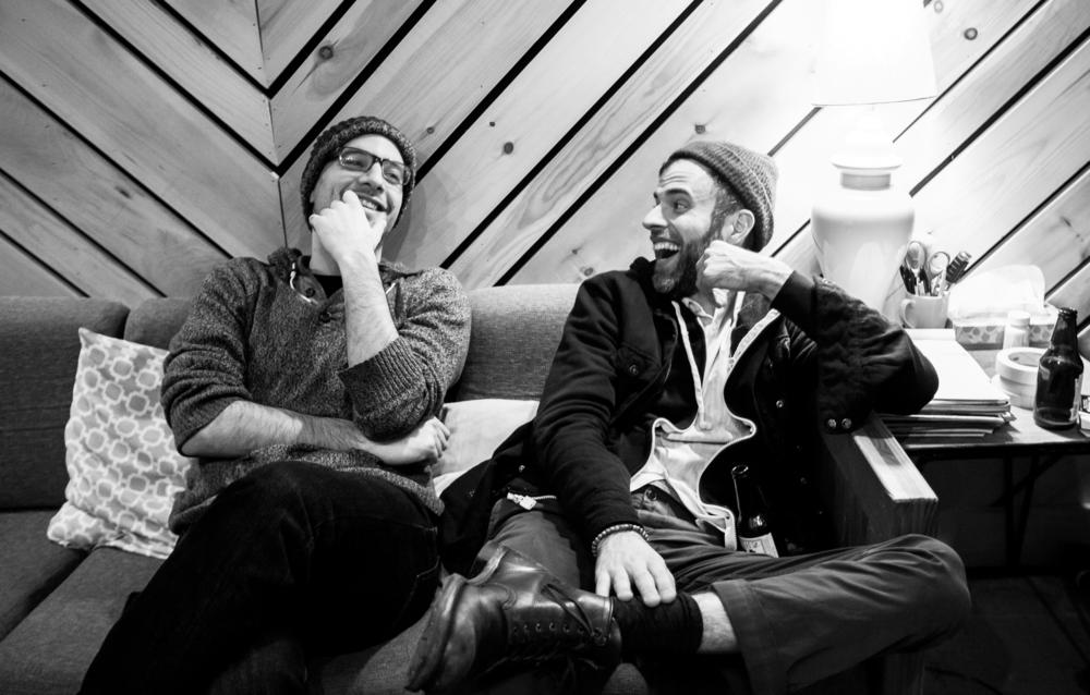 Shai Maestro, piano and Chris Morrissey, Bass, hangout while reccording the album Family First, 2015, at Bunker Studio, Brooklyn, NY, 2015.