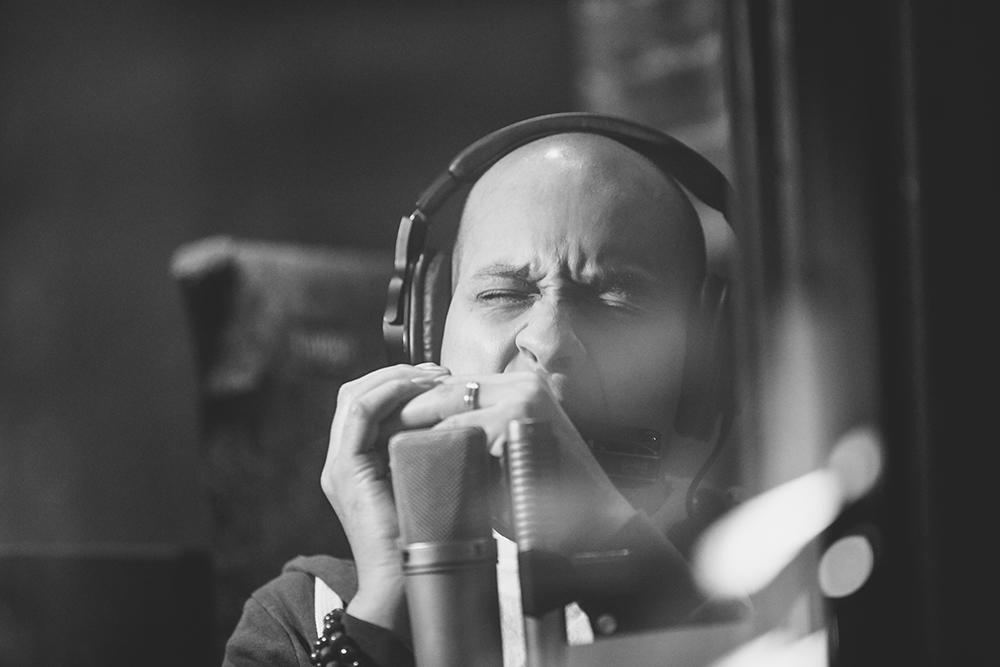 Grégoire Maret, harmonica, at Atomic Studios, Brooklyn, NY, 2017.