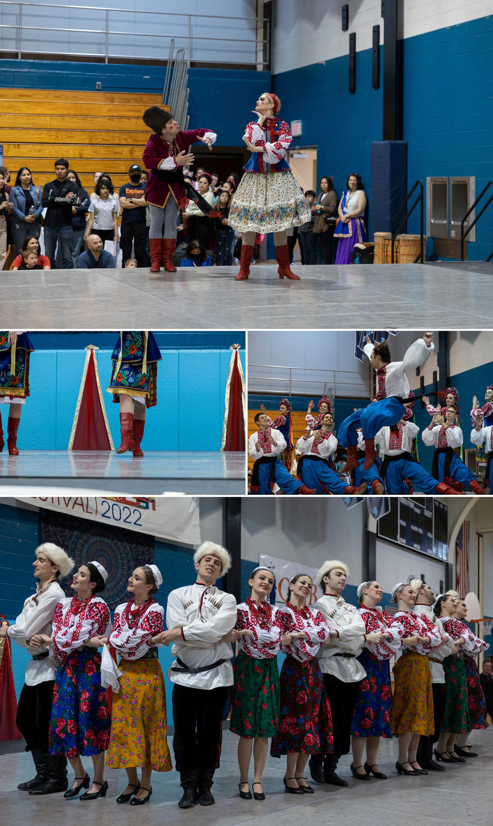 The Voloshky Ukrainian dance ensemble performs the 
