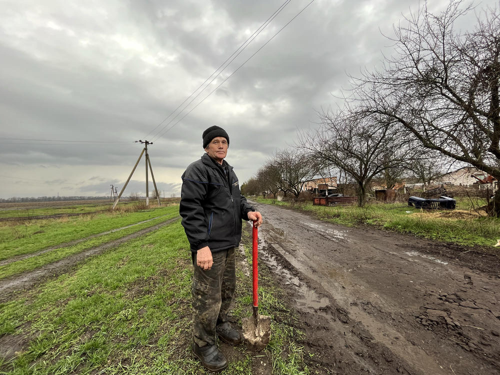 Anatolii Kulibaba, 70, discusses challenges getting his farm in Bilka, near the Russian border, working again after Russians occupied it.