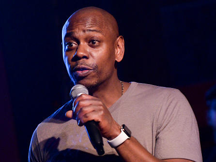 Dave Chappelle performing in Los Angeles, California in 2018.