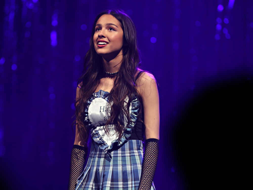 Olivia Rodrigo performs during her 2022 SOUR Tour at Radio City Music Hall on April 26, 2022 in New York City. She spoke up in support of abortion rights while performing in Washington, D.C. this week.