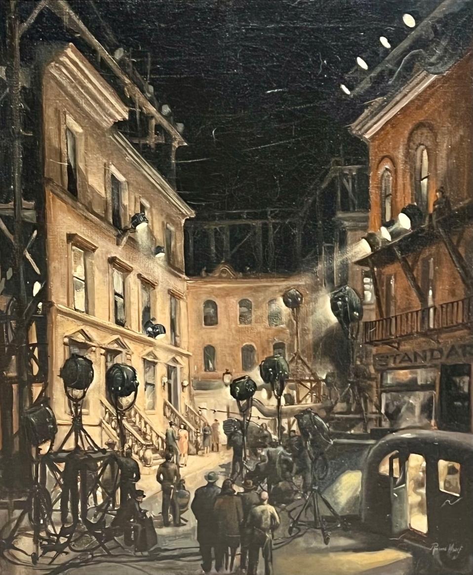 Richard Whorf's painting of the 'Til the Clouds Go By film set, from 1945.