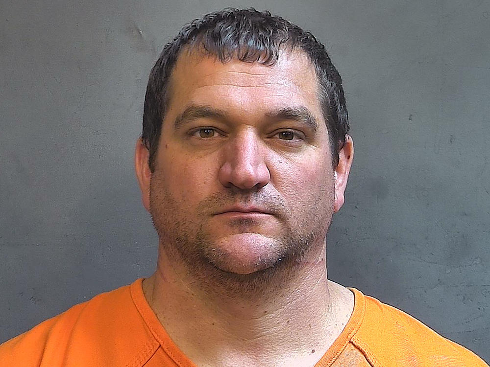 This undated photo provided by the Boone County Sheriff's Office shows Andrew Wilhoite. The Lebanon, Ind., man advanced to a primary election for three positions on a local township board after he was charged with murder in connection with the death of his wife.