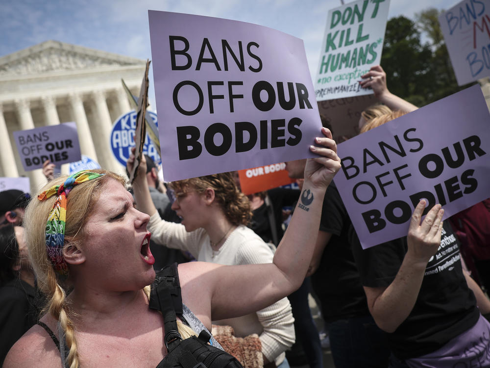 Des Champs said his goals go beyond <em>Roe v. Wade. </em>If the Supreme Court decides to follow through with its draft decision to overturn the landmark case, abortion laws will be left up to individual states.