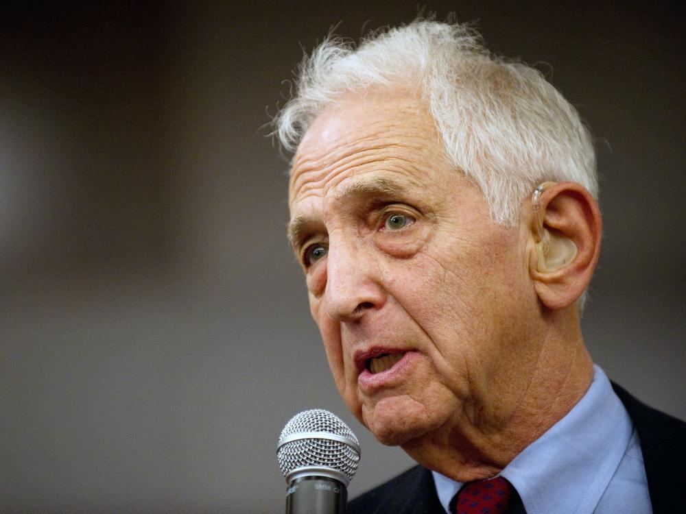 Daniel Ellsberg, pictured in 2010, told NPR that anyone who chooses to take on the burden of leaking government documents in the public interest 