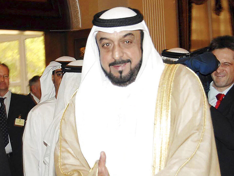 UAE President Sheikh Khalifa bin Zayed Al Nahyan in Abu Dhabi, United Arab Emirates, in 2007.