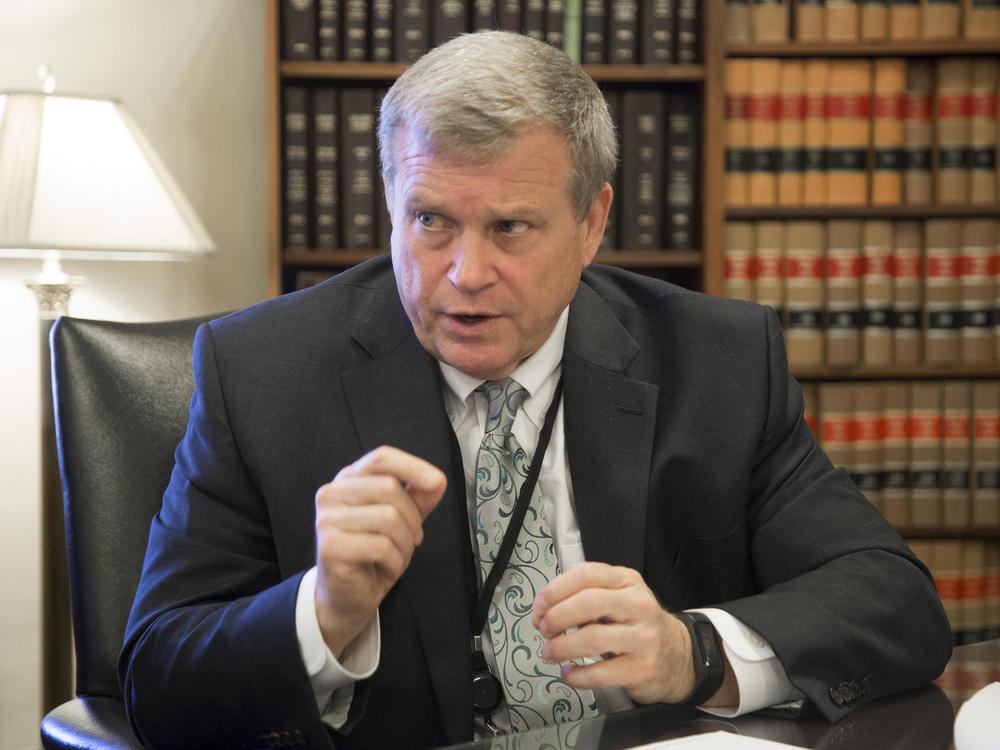 Idaho Attorney General Lawrence Wasden in Boise, Idaho in 2017.