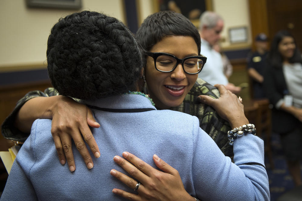 Melissa Murray, professor of law at NYU, after testifying at the House Judiciary Subcommittee on Constitution, Civil Rights and Civil Liberties hearing titled 