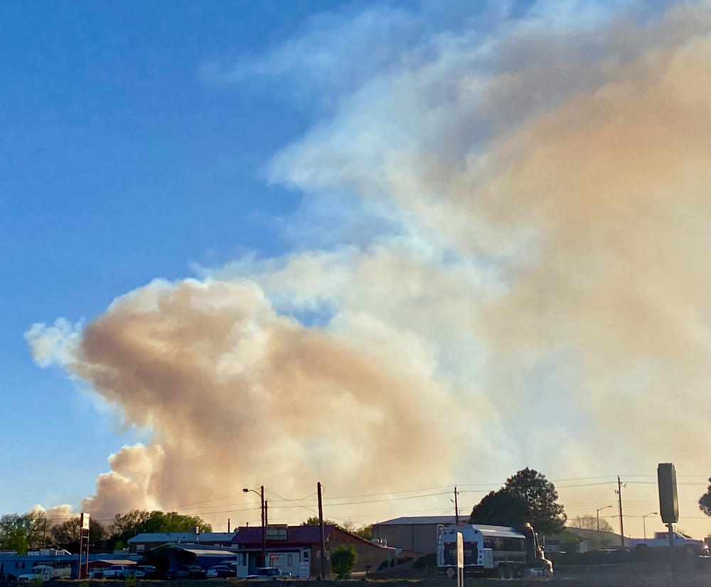 The Calf-Canyon-Hermits Peak Fire is threatening the town of Las Vegas, New Mexico.