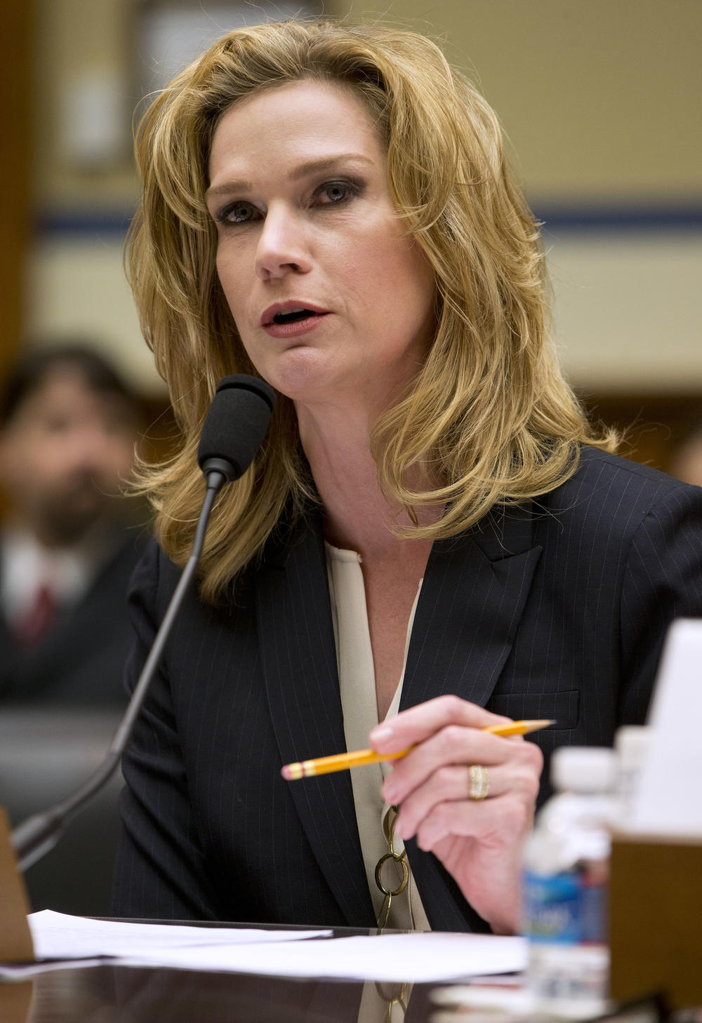 Catherine Engelbrecht, founder of True the Vote, testifies on Capitol Hill in 2014.