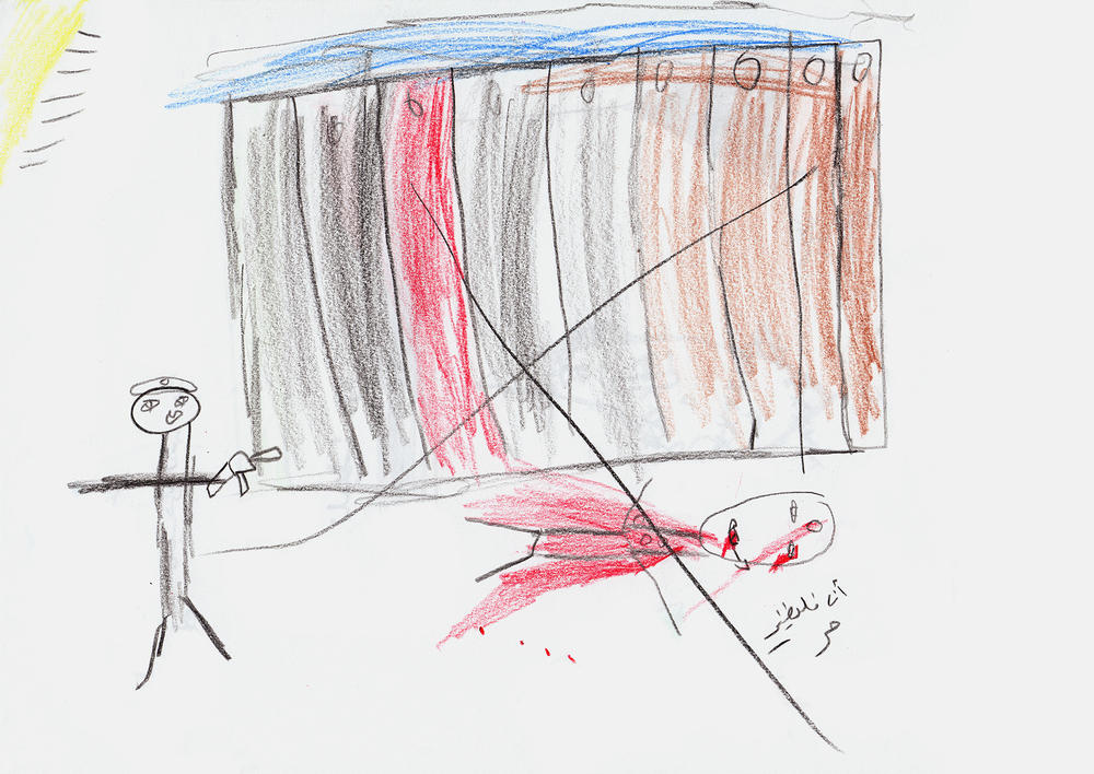 Several Palestinian children in East Jerusalem and the Dheisha Refugee Camp near Bethlehem made drawings of people being shot near the Israeli Separation Barrier, a potent source of anxiety for most of the boys and girls. This account was shared by 