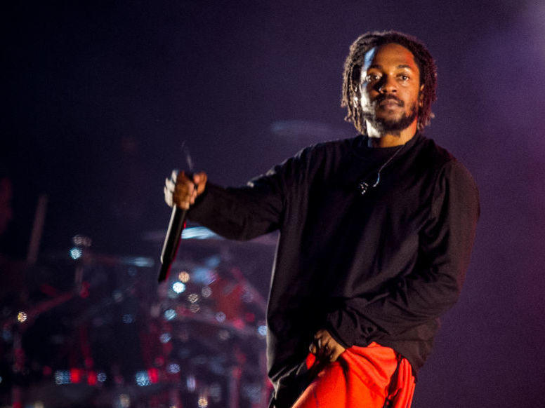 Kendrick Lamar performs in March 2019 during the third day of Lollapalooza Buenos Airesat Hipodromo de San Isidro.