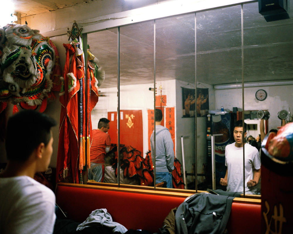 Hung Ching Lion Dance Practice, 2011. Chinatown, New York.