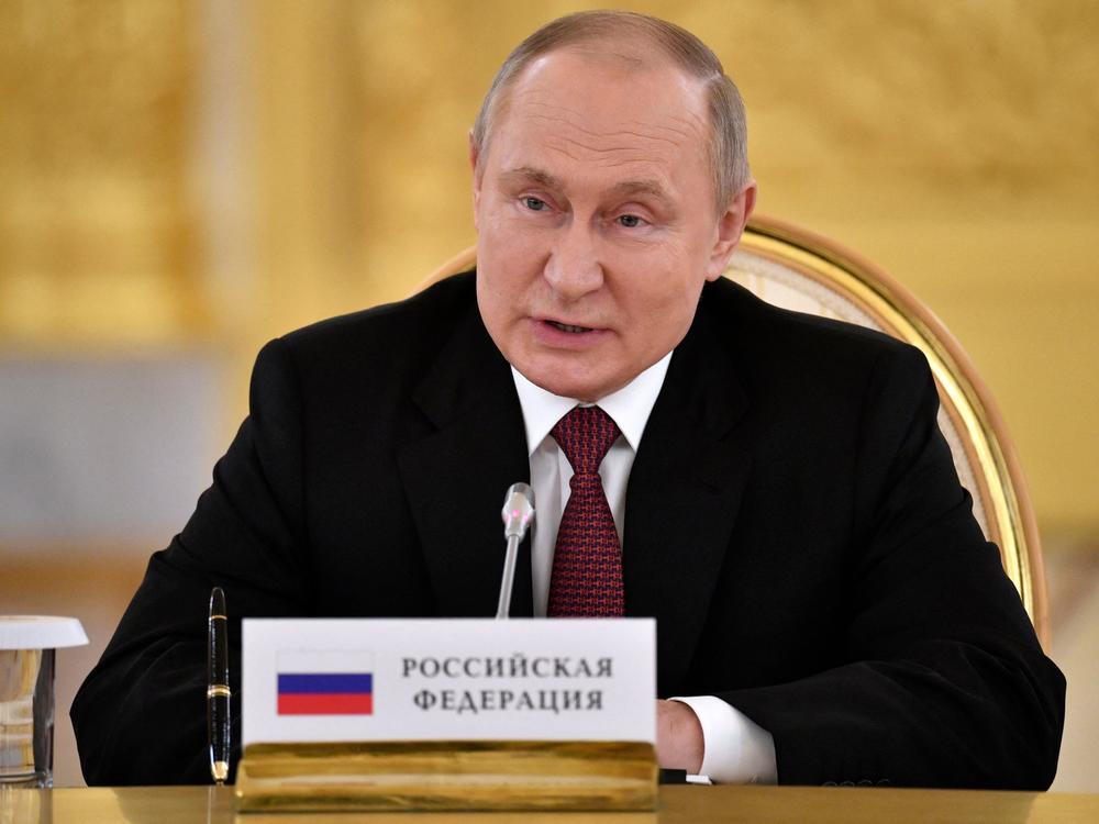 Russian President Vladimir Putin in Moscow on May 16, 2022.