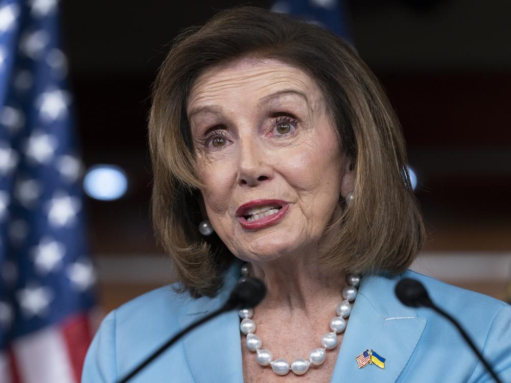 House Speaker Nancy Pelosi speaks during a news conference in Washington, D.C., on May 19. The conservative Catholic archbishop of San Francisco said Friday that he would no longer allow Pelosi to receive Communion because of her support for abortion rights.
