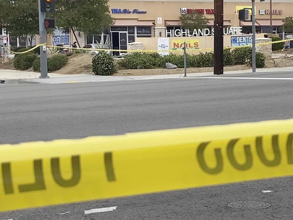 Police say one person was killed and eight people were wounded following a shooting at a large party in Southern California.