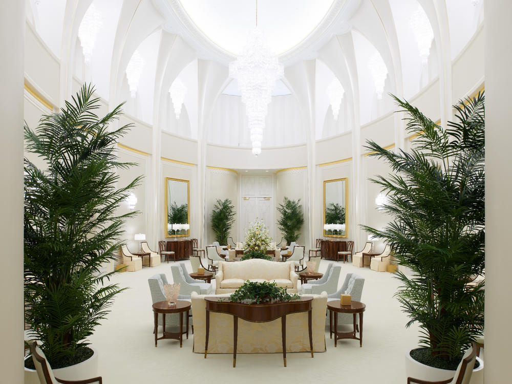 The celestial room in the temple.